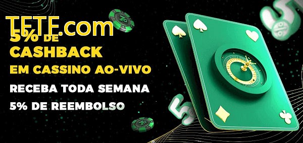 Promoções do cassino ao Vivo TFTF.com